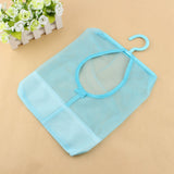 Kitchen Bathroom Hanging Storage Clothespin Mesh Bag Organizer Hanger Hook - Close-Up Angle