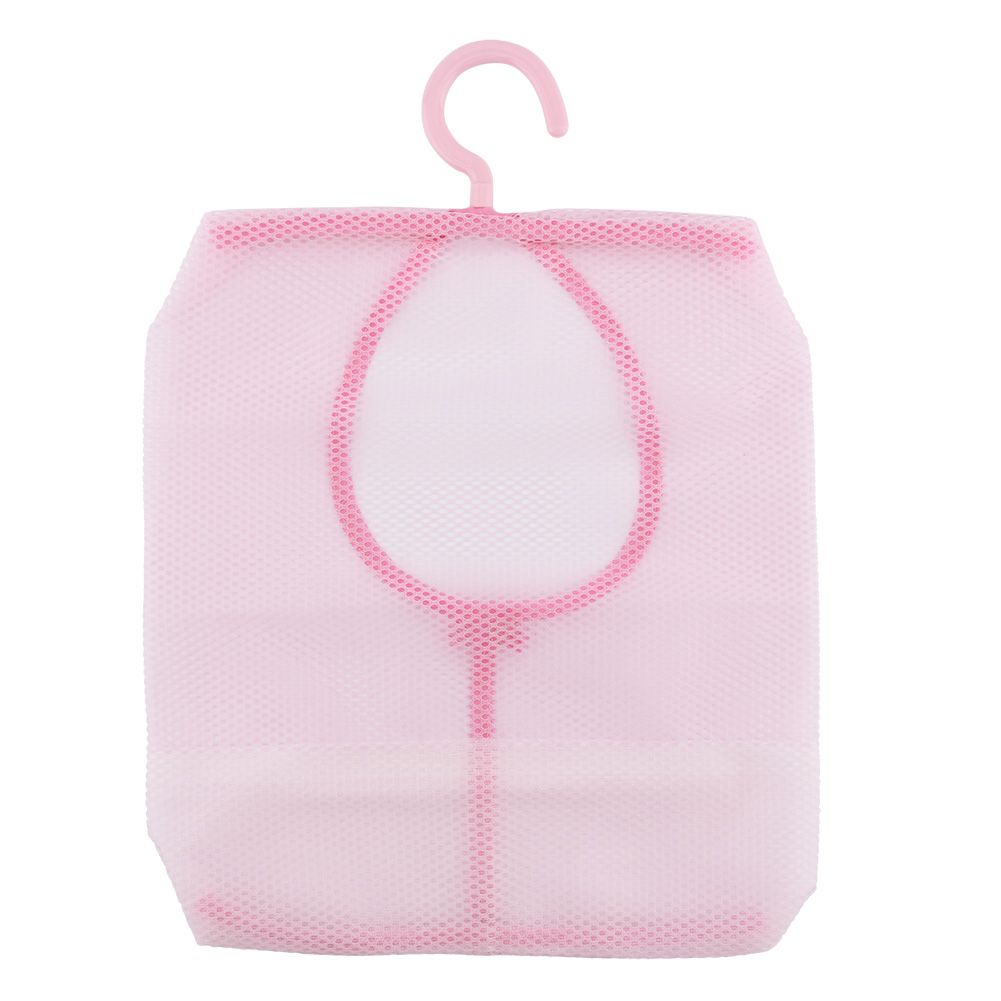 Laundry Bathroom Hanging Mesh Storage Bag Clothes Toy Net Organizer Hanger Hook