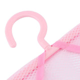 Laundry Bathroom Hanging Mesh Storage Bag Clothes Toy Net Organizer Hanger Hook