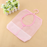 Laundry Bathroom Hanging Mesh Storage Bag Clothes Toy Net Organizer Hanger Hook