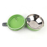 Round 1 Layer Durable Stainless Steel Lunch Box Bento Picnic Food Container - Side View