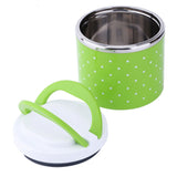 1 Layer Stainless Steel Insulation Thermo Thermal Lunch Box Food Container Hot - Top-Down View