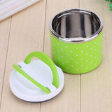 1 Layer Stainless Steel Insulation Thermo Thermal Lunch Box Food Container Hot