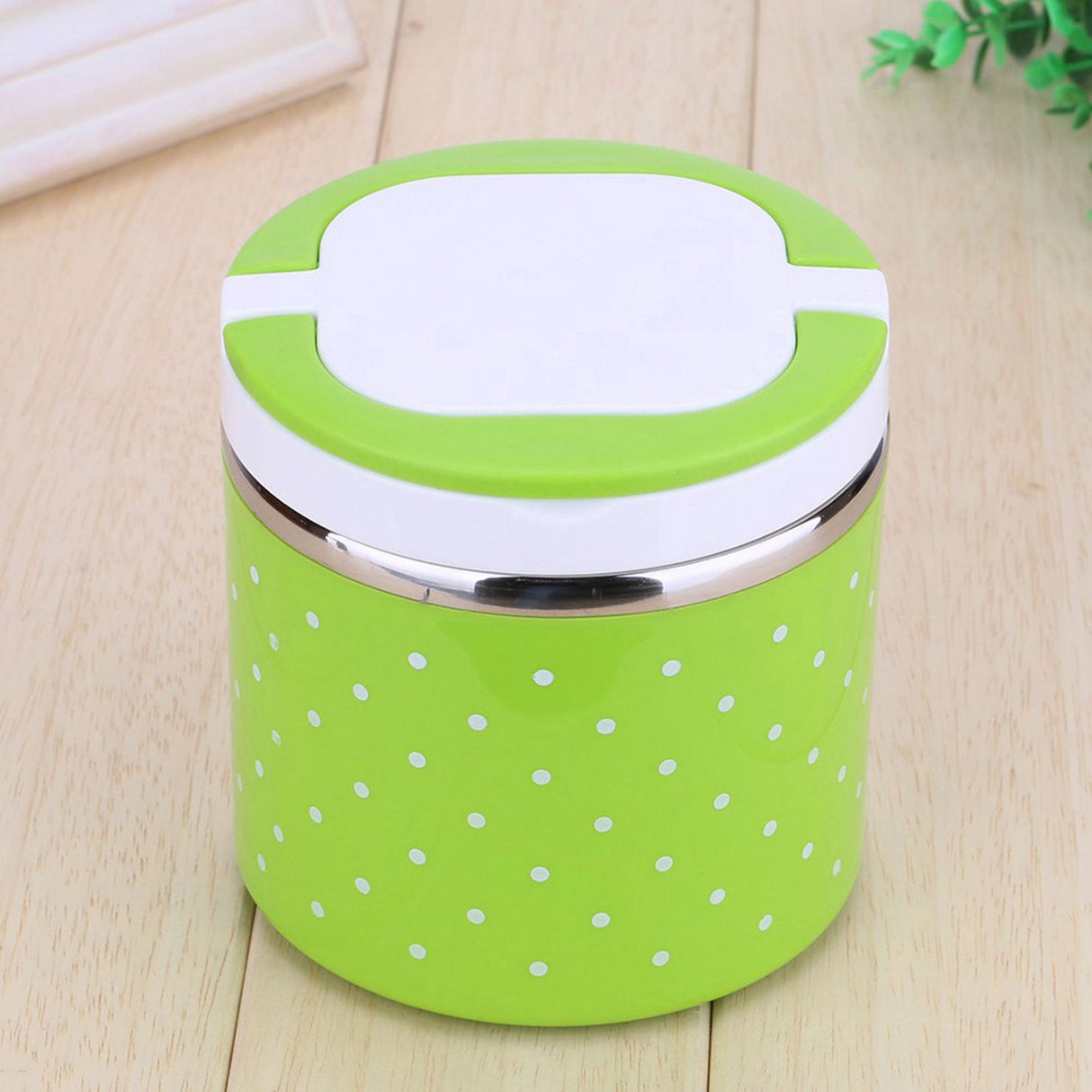 1 Layer Stainless Steel Insulation Thermo Thermal Lunch Box Food Container Hot