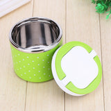 1 Layer Stainless Steel Insulation Thermo Thermal Lunch Box Food Container Hot