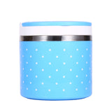 1 Layer Stainless Steel Insulation Thermo Thermal Lunch Box Food Container Hot - Side View