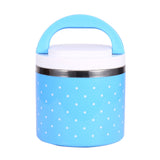1 Layer Stainless Steel Insulation Thermo Thermal Lunch Box Food Container Hot - Top-Down View