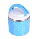 1 Layer Stainless Steel Insulation Thermo Thermal Lunch Box Food Container Hot - Close-Up Angle