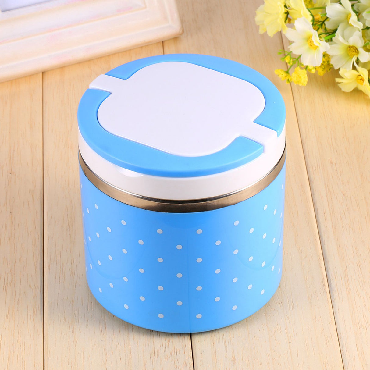 1 Layer Stainless Steel Insulation Thermo Thermal Lunch Box Food Container Hot