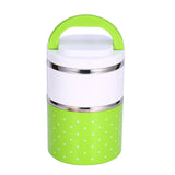 2 Layer Stainless Steel Insulation Thermo Thermal Lunch Box Food Container Hot - 45-Degree Angle