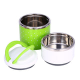 2 Layer Stainless Steel Insulation Thermo Thermal Lunch Box Food Container Hot - Close-Up Angle