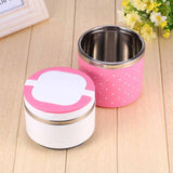 2 Layer Stainless Steel Insulation Thermo Thermal Lunch Box Food Container Hot - 45-Degree Angle