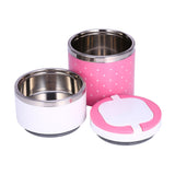 2 Layer Stainless Steel Insulation Thermo Thermal Lunch Box Food Container Hot