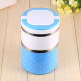 2 Layer Stainless Steel Insulation Thermo Thermal Lunch Box Food Container Hot - Extra Image