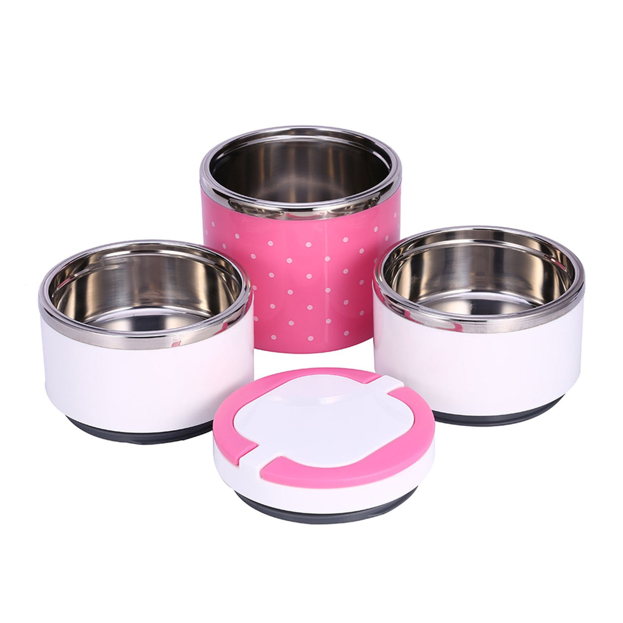3 Layer Stainless Steel Insulation Thermo Thermal Lunch Box Food Container Hot