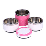 3 Layer Stainless Steel Insulation Thermo Thermal Lunch Box Food Container Hot
