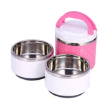 3 Layer Stainless Steel Insulation Thermo Thermal Lunch Box Food Container Hot