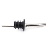 Stainless Steel Free Flow Vented Pourer Wine Liquor Bottle Spout Stopper US - Side View