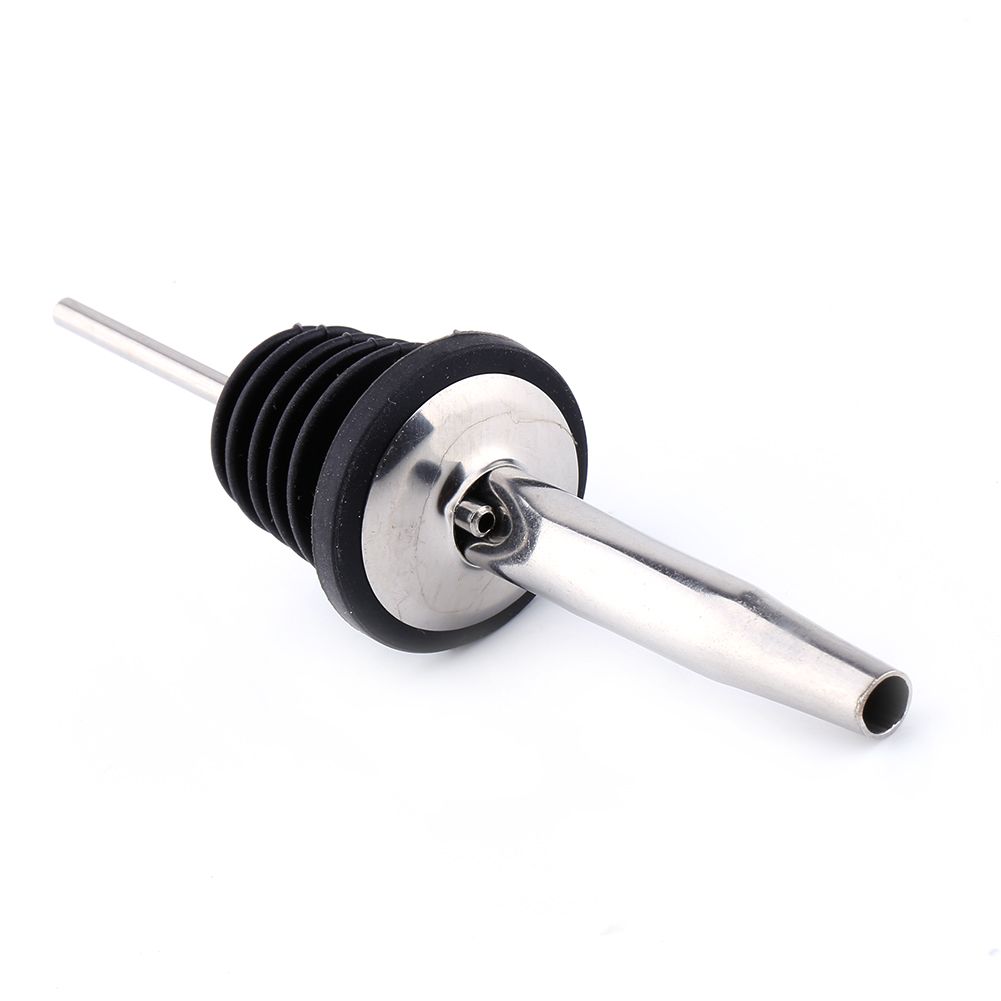 Stainless Steel Free Flow Vented Pourer Wine Liquor Bottle Spout Stopper US