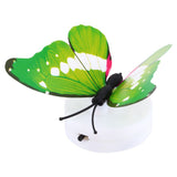 Colorful Changing Butterfly LED Night Light Lamp Home Room Desk Wall Decor AB - Front View