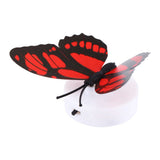 Colorful Changing Butterfly LED Night Light Lamp Home Room Desk Wall Decor AB - Top-Down View