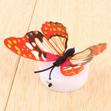 Colorful Changing Butterfly LED Night Light Lamp Home Room Desk Wall Decor AB