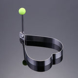 Fried Egg Mold Stainless Steel Egg Rings Pancake Shaper - Rear View