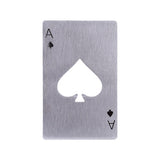 Bar Tool Bottle Soda Beer Cap Opener Wine Playing Card Ace of Spades Poker AC
