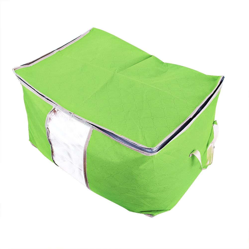 Foldable Clothing Organizer Clothing Storage Box For Clothes Underbed Dustproof Bag Green