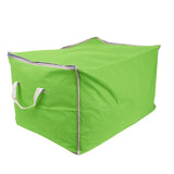 Foldable Clothing Organizer Clothing Storage Box For Clothes Underbed Dustproof Bag Green - Side View