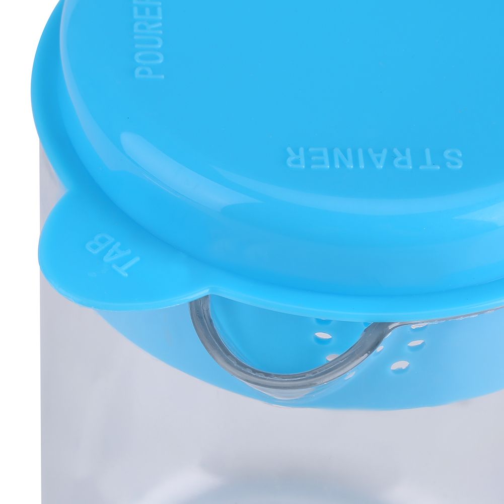7Pcs Set Plastic Measuring Cups Spoons Measure Tea Coffee Kitchen Utensil Blue