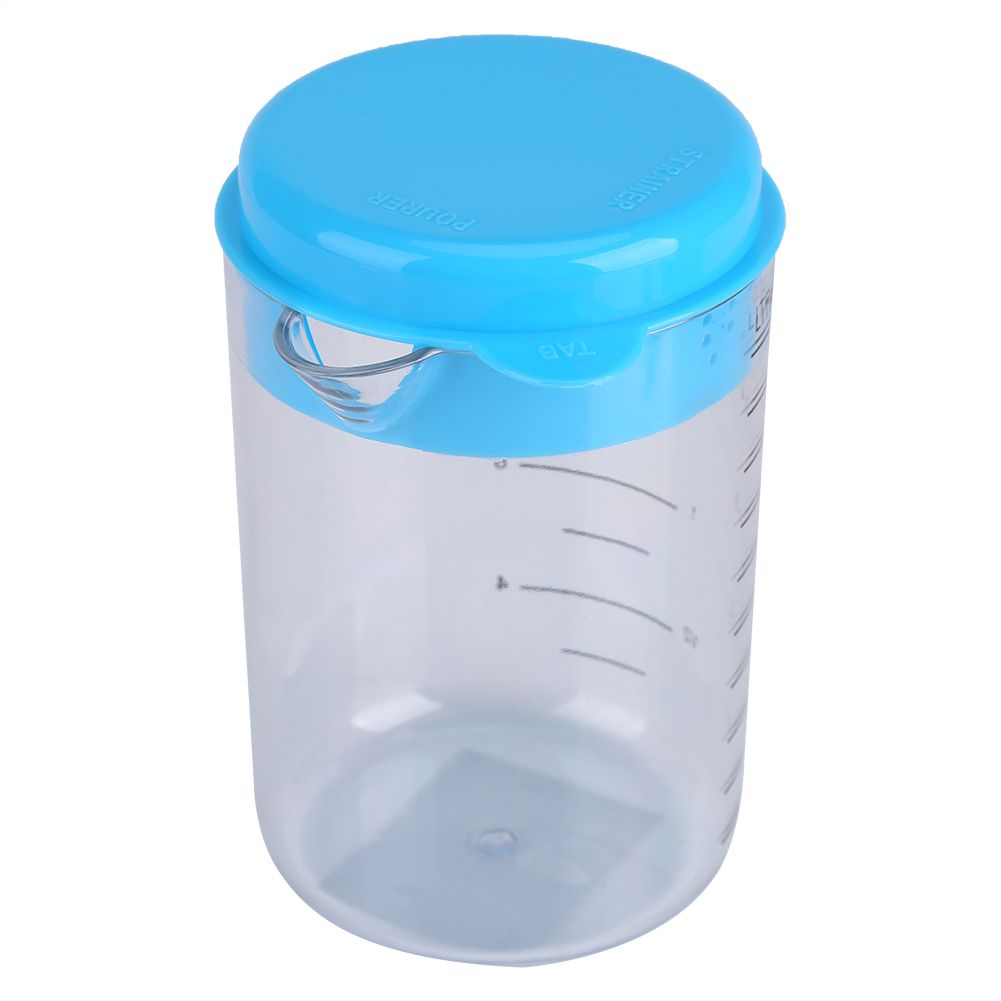 7Pcs Set Plastic Measuring Cups Spoons Measure Tea Coffee Kitchen Utensil Blue