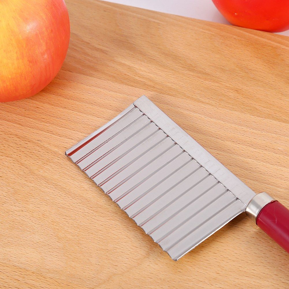 Potato Wavy Edged Knife Multifunction Stainless Steel Fruit Cutting Cooking Tool