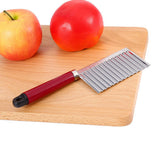 Potato Wavy Edged Knife Multifunction Stainless Steel Fruit Cutting Cooking Tool