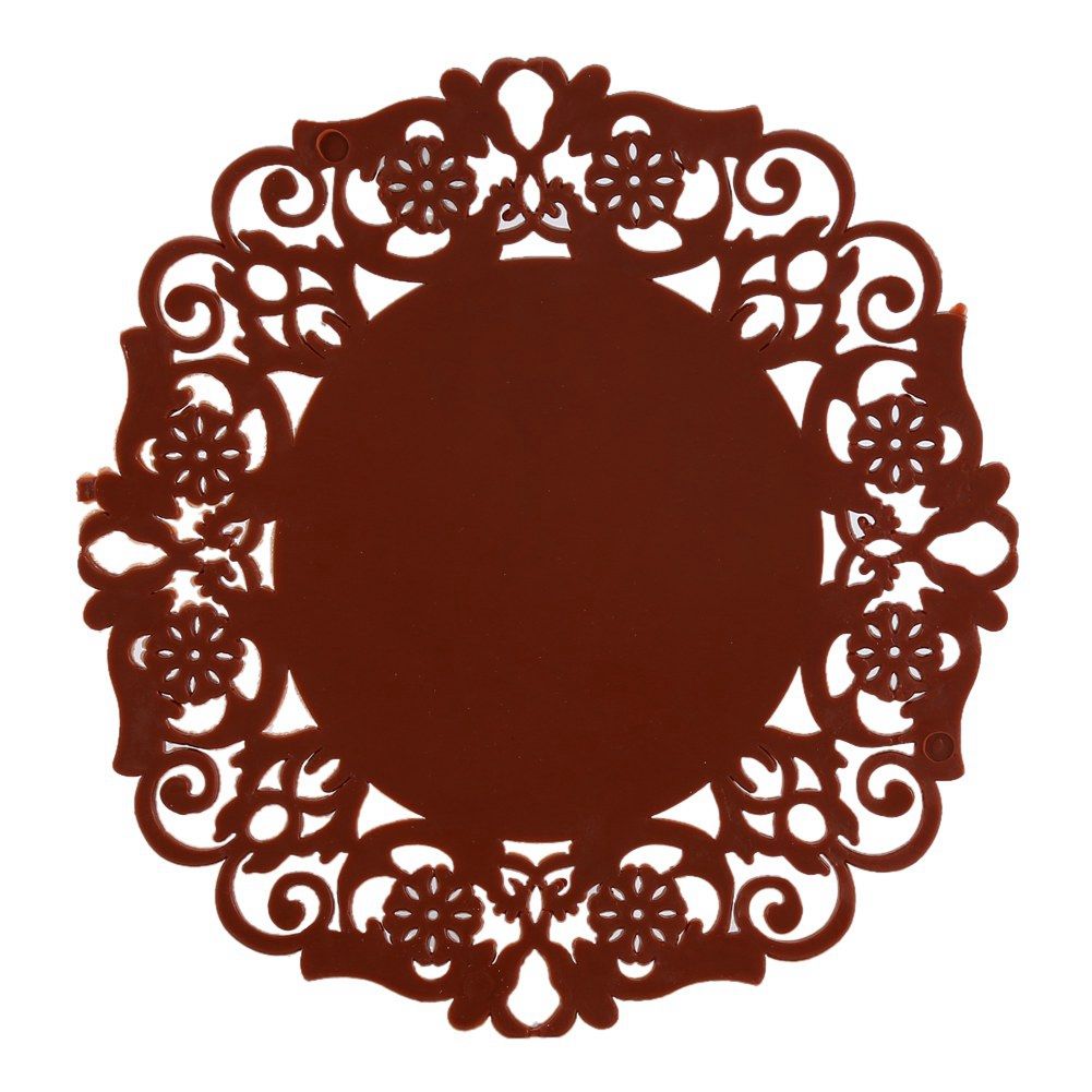 Silicone Lace Flower Coaster Tea Cup Bowl Glass Pad Mat Cushion Placemat Nonslip Coffee