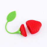 Silicone Creative Strawberry Shape Tea Leaf Strainer Herbal Spice Infuser Filter