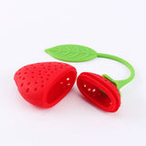 Silicone Creative Strawberry Shape Tea Leaf Strainer Herbal Spice Infuser Filter