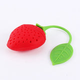 Silicone Creative Strawberry Shape Tea Leaf Strainer Herbal Spice Infuser Filter