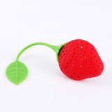 Silicone Creative Strawberry Shape Tea Leaf Strainer Herbal Spice Infuser Filter
