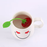 Silicone Creative Strawberry Shape Tea Leaf Strainer Herbal Spice Infuser Filter