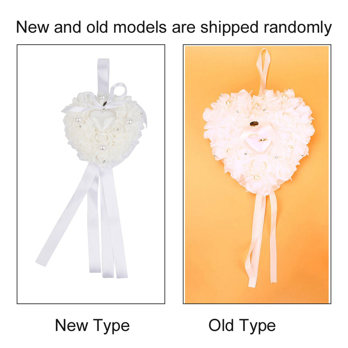Romantic Rose Wedding Favors Heart Pearl Gift Ring Box Pillow Cushion
