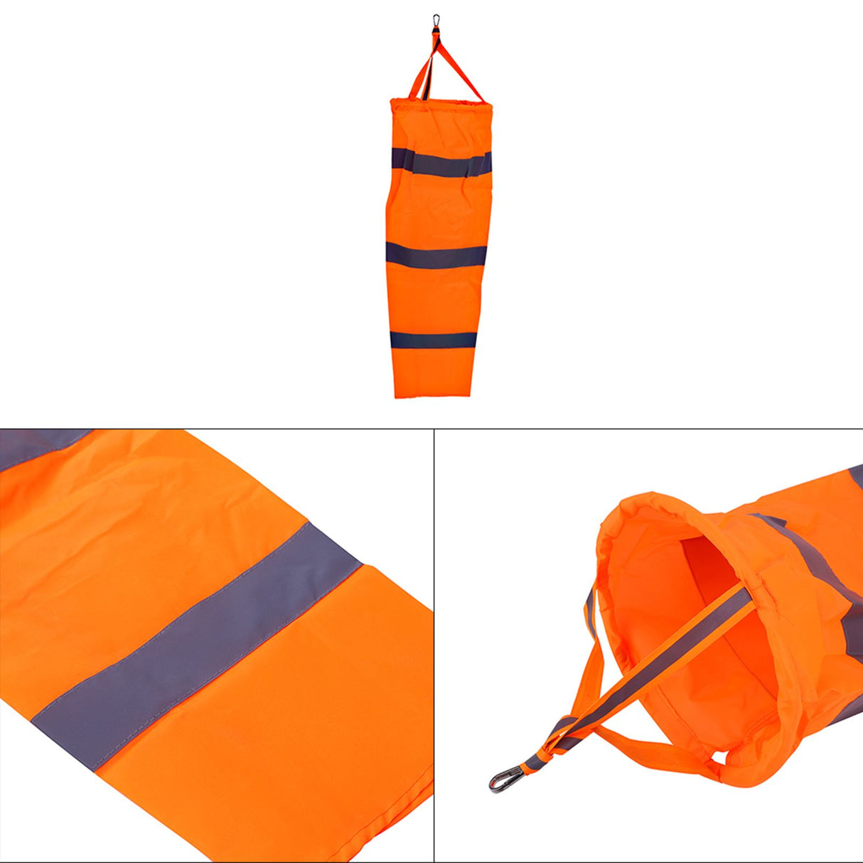 30" Polyester Windsock Outdoor Wind Measurement Sock Bag with Reflective Belt