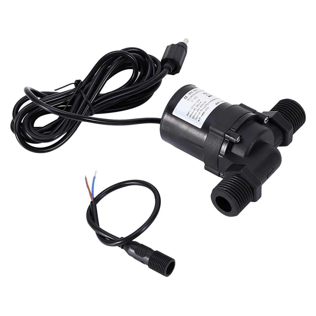 DC 12V Solar Water Circulation Pump Brushless Motor Water Pump 600L/H IP68 Waterproof Plug