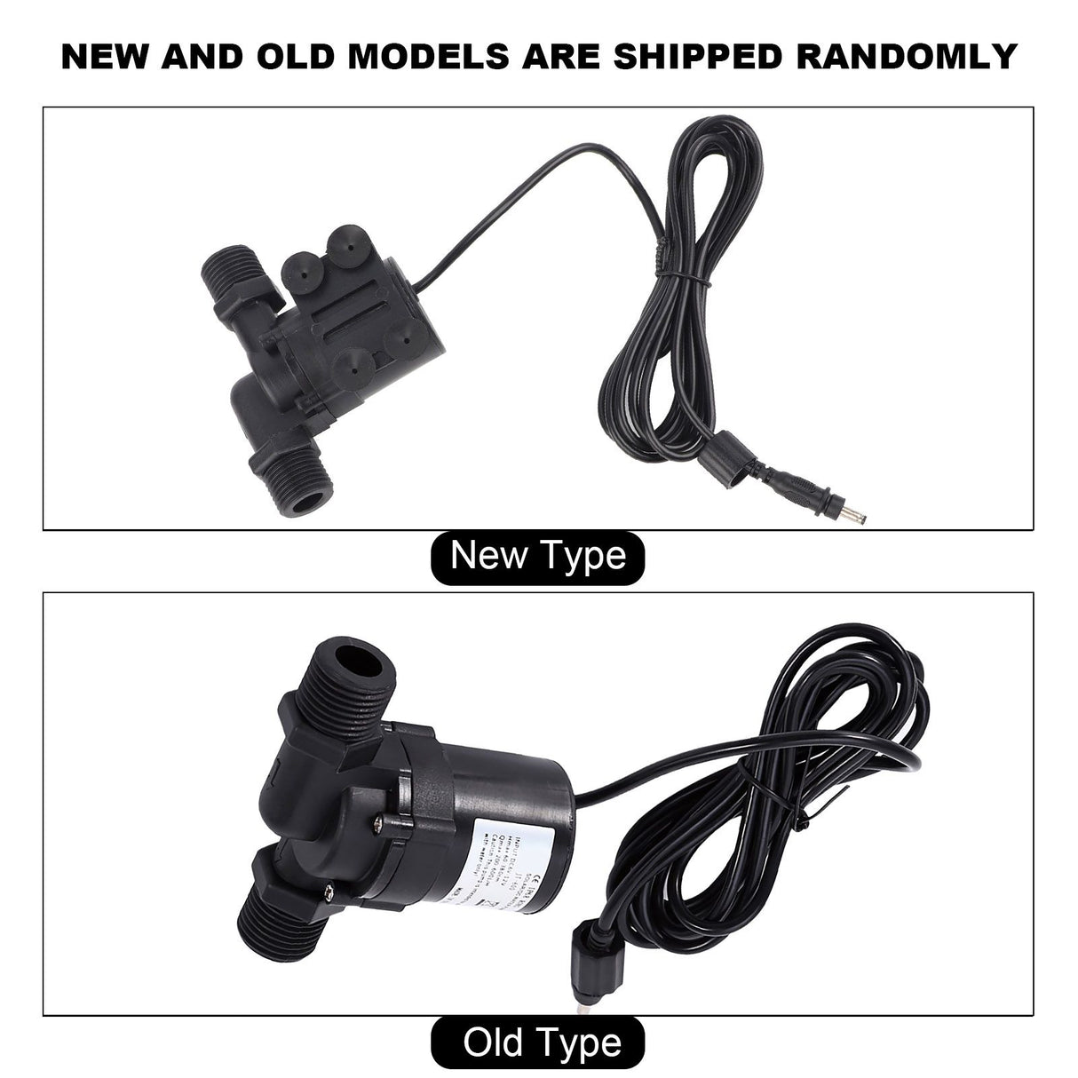 DC 12V Solar Water Circulation Pump Brushless Motor Water Pump 600L/H IP68 Waterproof Plug
