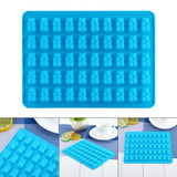 50 Gummy Maker Cavity Bear Mold Novelty Silicone Chocolate Candy Ice New Tray XL - Side View