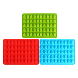 50 Gummy Maker Cavity Bear Mold Novelty Silicone Chocolate Candy Ice New Tray XL - Top-Down View