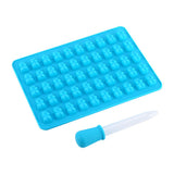 50 Gummy Maker Cavity Bear Mold Novelty Silicone Chocolate Candy Ice New Tray XL - Rear View