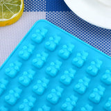 50 Gummy Maker Cavity Bear Mold Novelty Silicone Chocolate Candy Ice New Tray XL - Low Angle