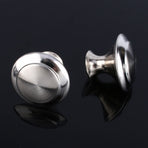 10Pcs Round Stainless Steel Cabinet Knobs Drawer Handles Cupboard Accessories