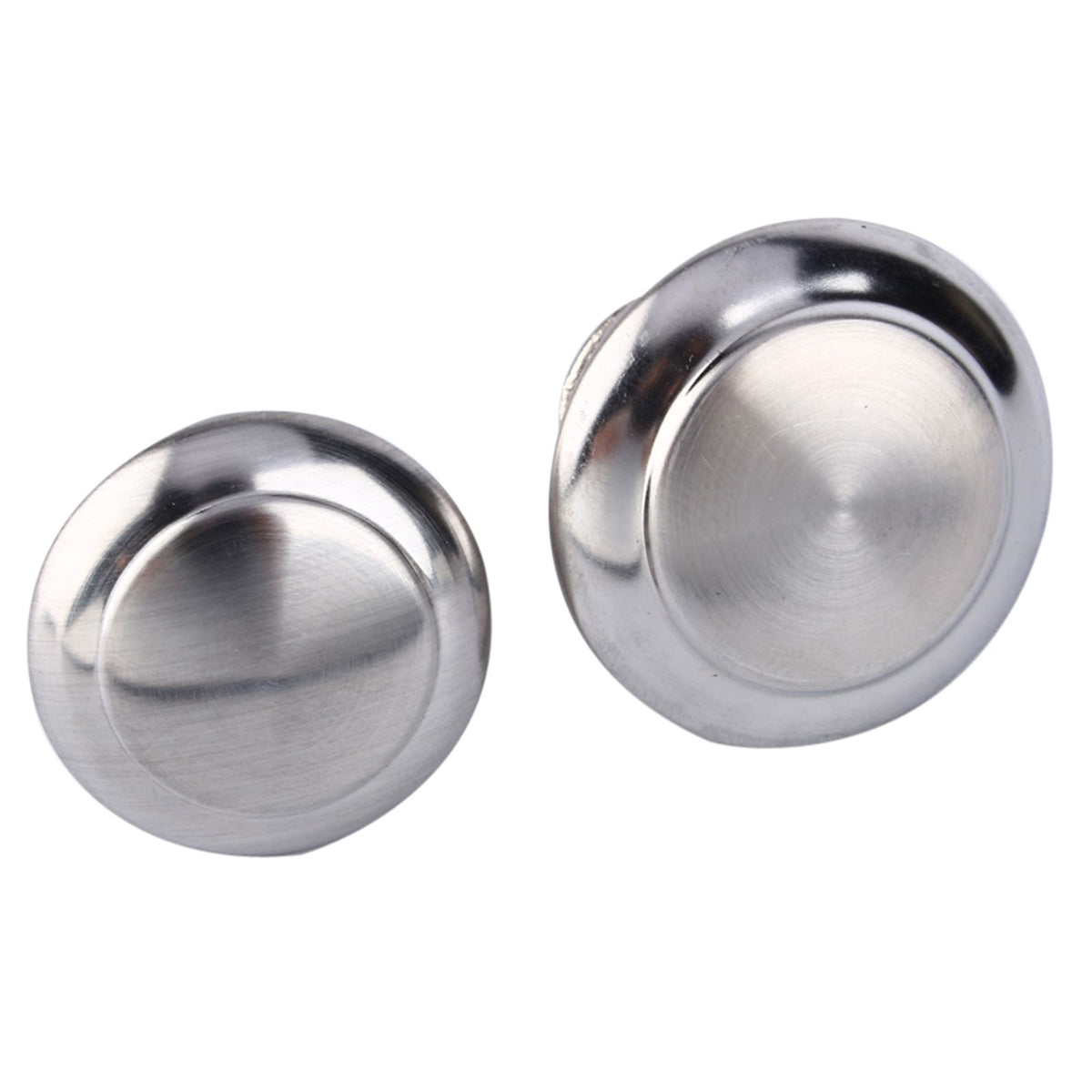 10Pcs Round Stainless Steel Cabinet Knobs Drawer Handles Cupboard Accessories